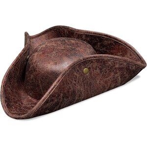 Pirate Costume Hat Women Men Tricorn Halloween Accessories Adults